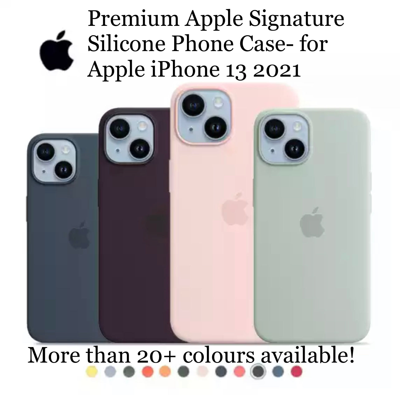 Premium Apple Signature Silicone Phone Case- for Apple iPhone 13 2021 - Super Savings Technologies Co.,LTD Premium Apple Signature Silicone Phone Case- for Apple iPhone 13 2021 - Super Savings Technologies Co.,LTD